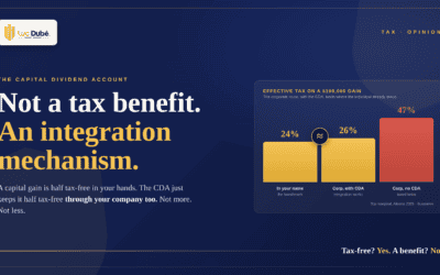 CDA: Is It « Really » a Tax Benefit, or Just an Integration Mechanism
